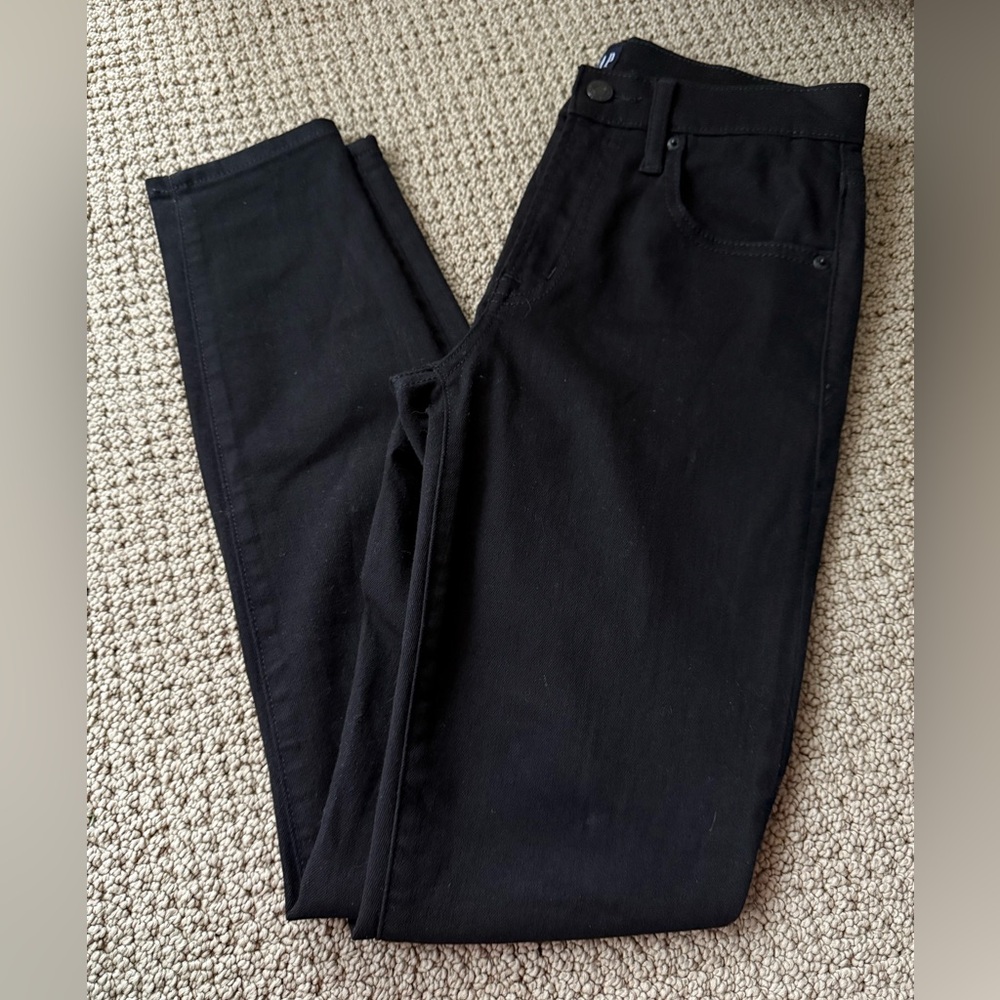 Gap Women’s True Skinny Black Rise Denim Jeans Size 26